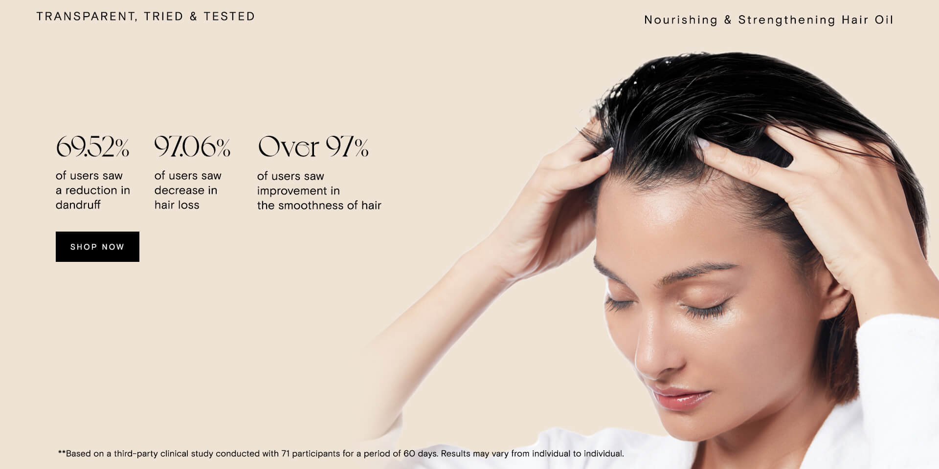 clinically proven hair oil for strong and silky hair